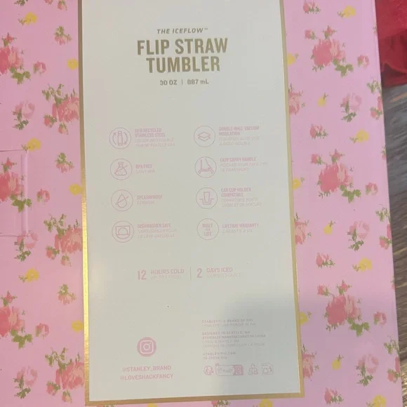 LoveShackFancy Stanley Ibiza Sunset 30oz Flip Straw Tumbler New in Box - Picture 8 of 9